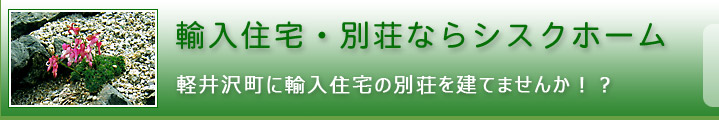 軽井沢の輸入住宅・別荘ならシスクホーム。２×４工法の洋風デザイン住宅。38坪で1,580万円。